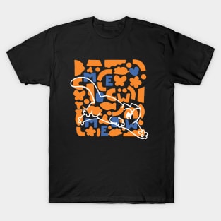 Simon's Cat Geo Black T-Shirt